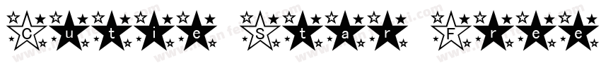 Cutie Star Free Font字体转换